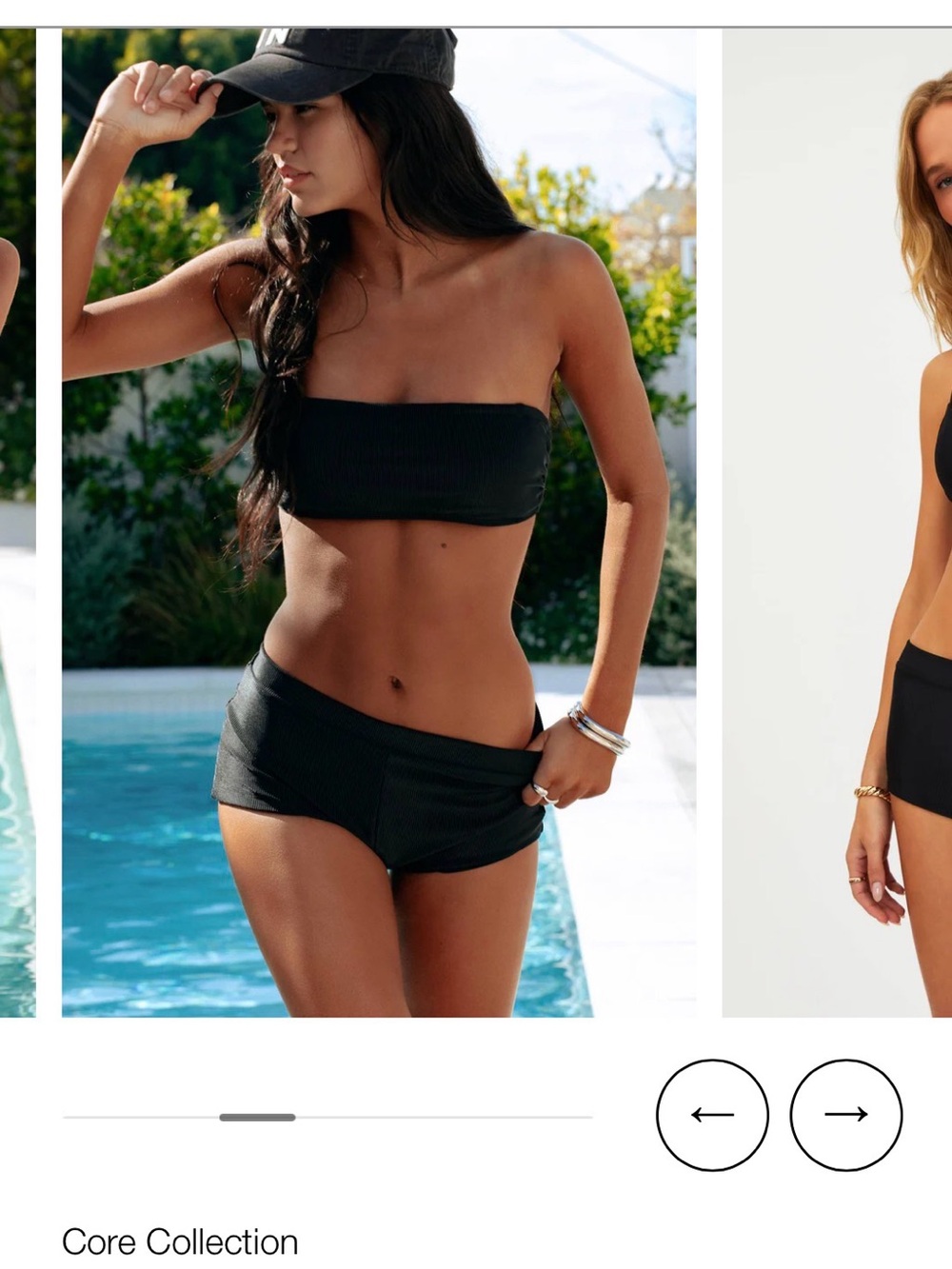 Beach Riot Black Ribbed Low Rise Bikini Bottom